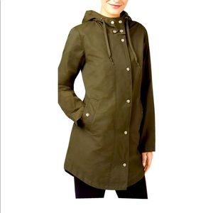 New Style & Co. green anorak rain jacket coat